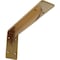 Ekena Millwork Embrey Steel Bracket, Hammered Gold 2"W x 10"D x 4 3/4"H BKTM02X10X04EBHGO - alternate 1